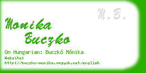 monika buczko business card